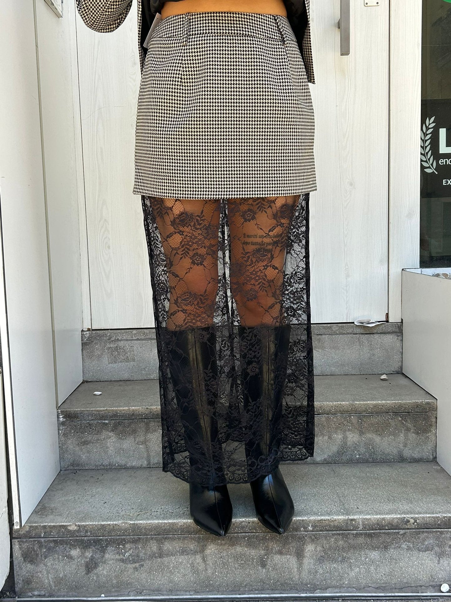 lumina gonna + top pizzo