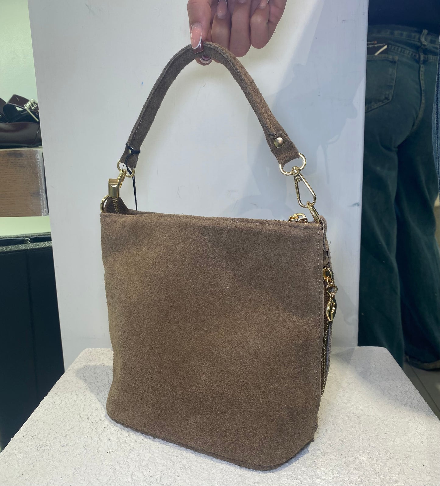 good vibes borsa zip laterali