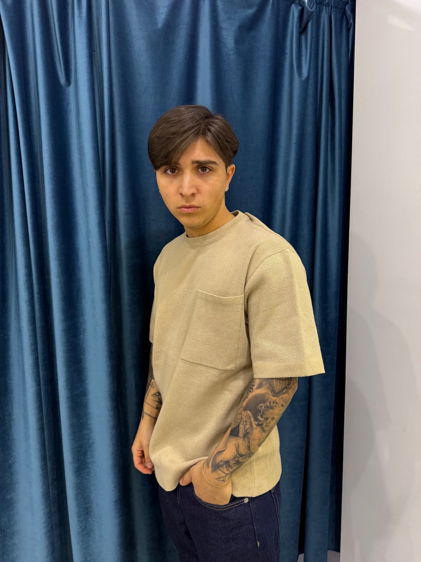 only & sons tshirt filo oversize taschino