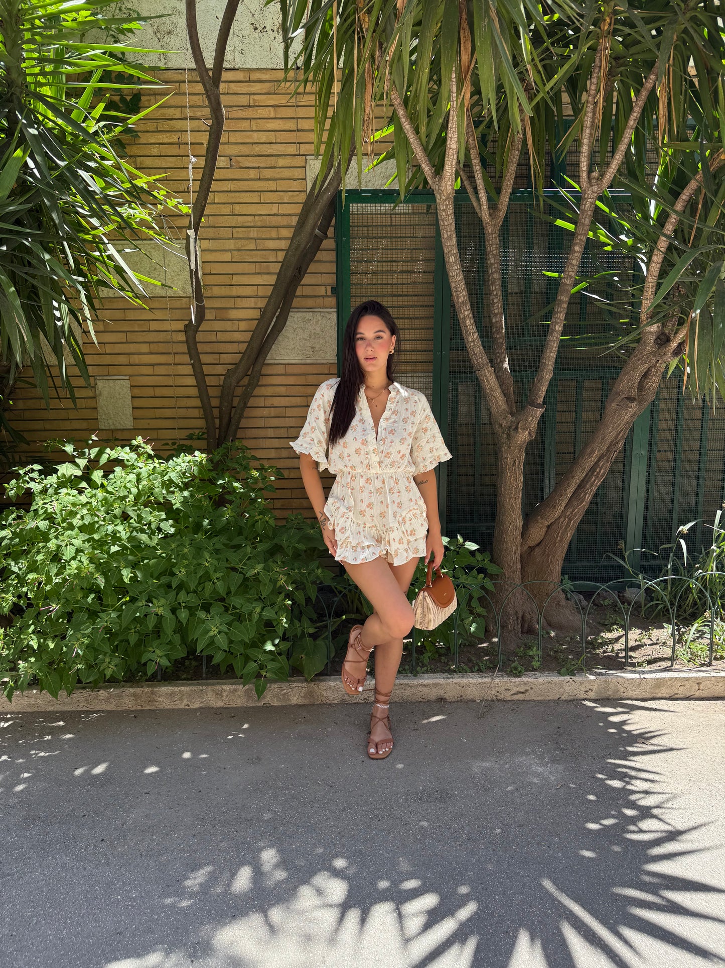 monique mini dress short fiori