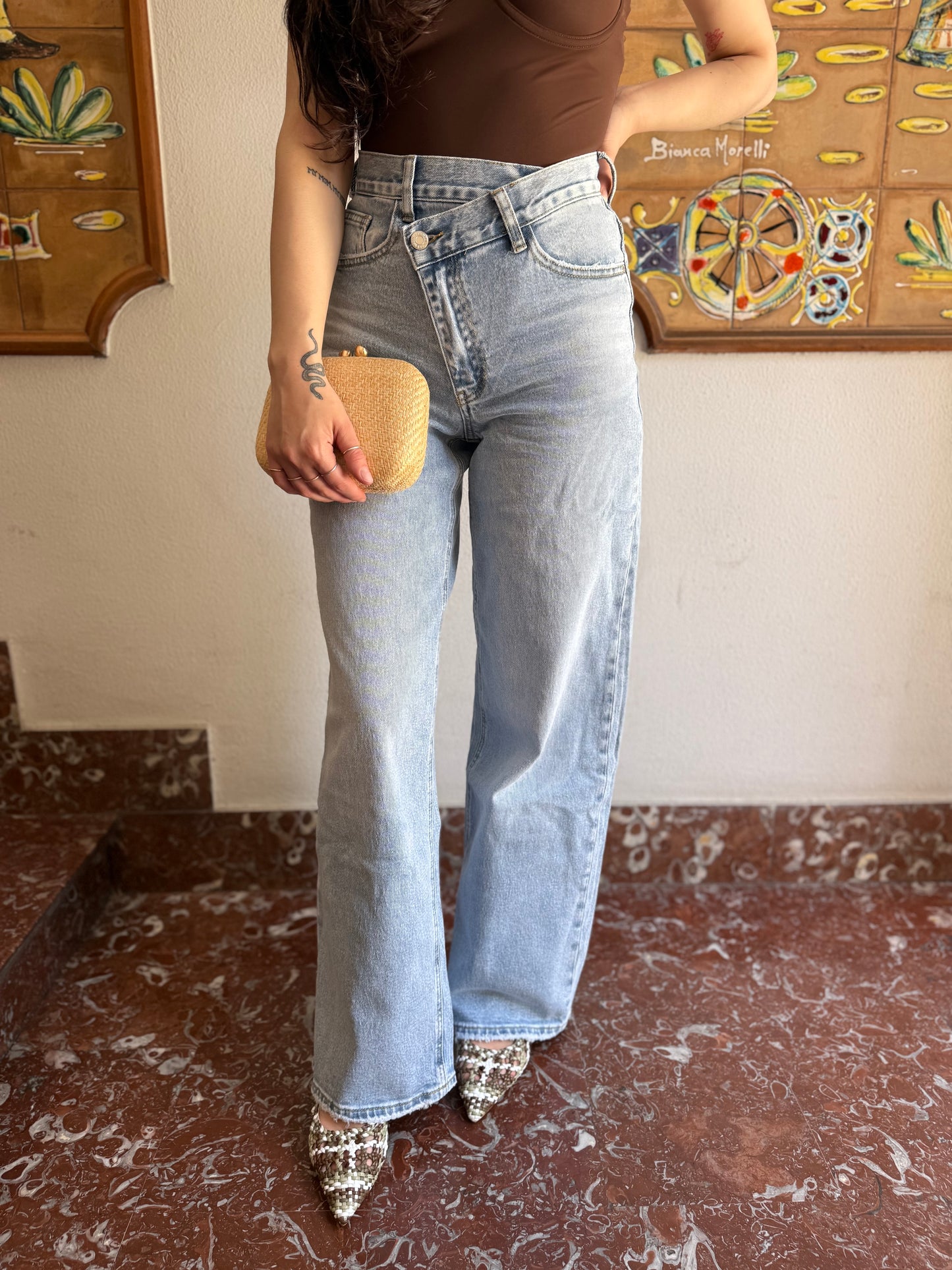 miss bon denim gamba larga asola lat