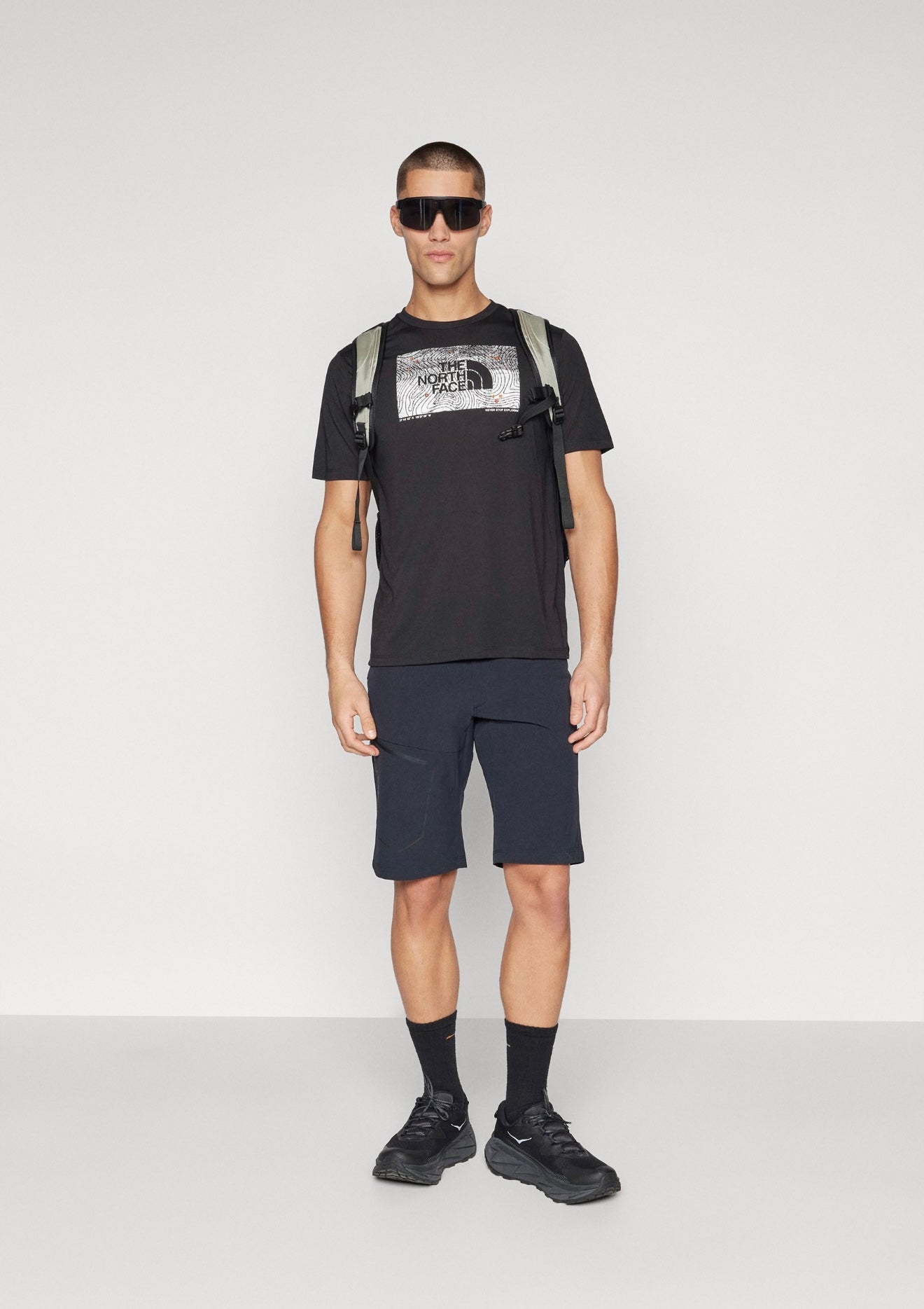 the north face m foundation abstrct grphc tee