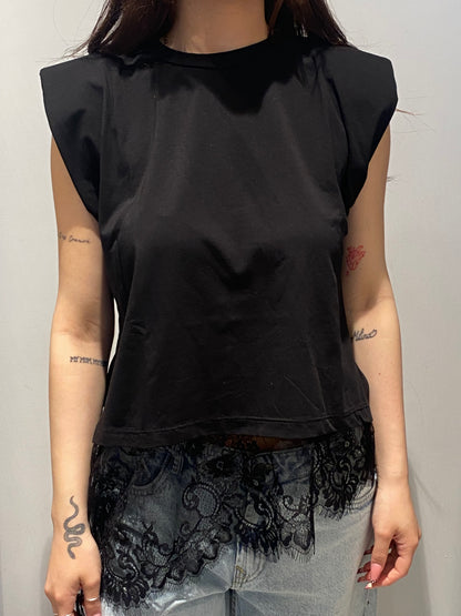isabel t-shirt smanicata pizzo