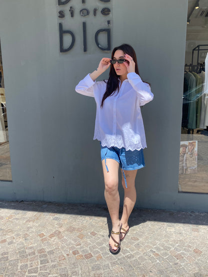 only shorts denim cintura