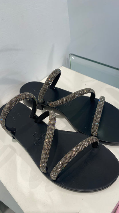 giovi sandalo scalzato strass