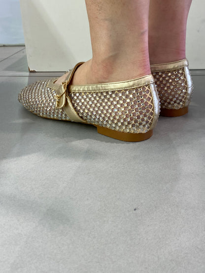 gold ballerina strass