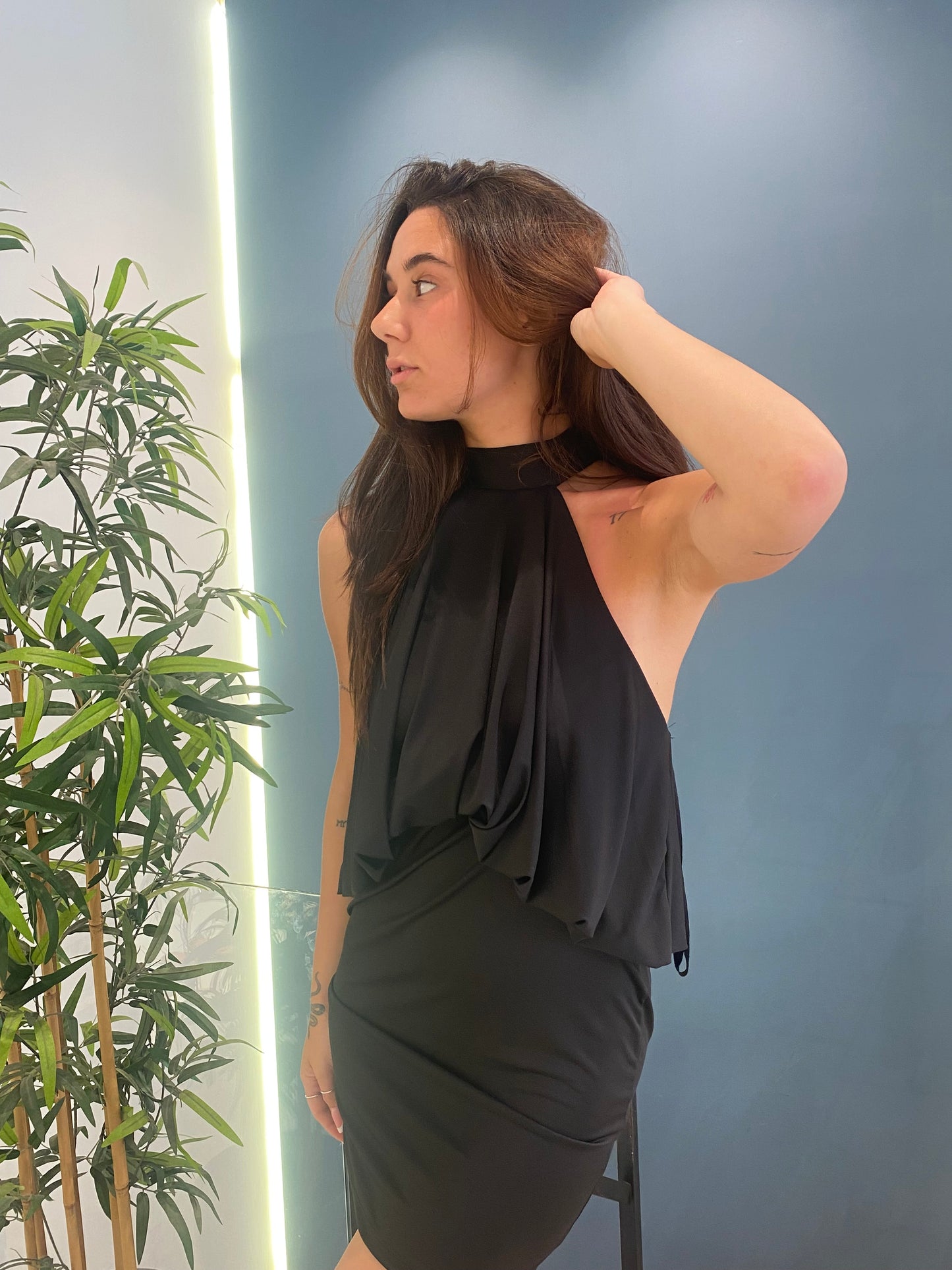 cor02 mini dress laccio collo