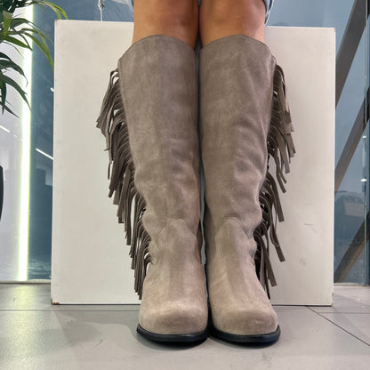 giovy stivale z/i frange