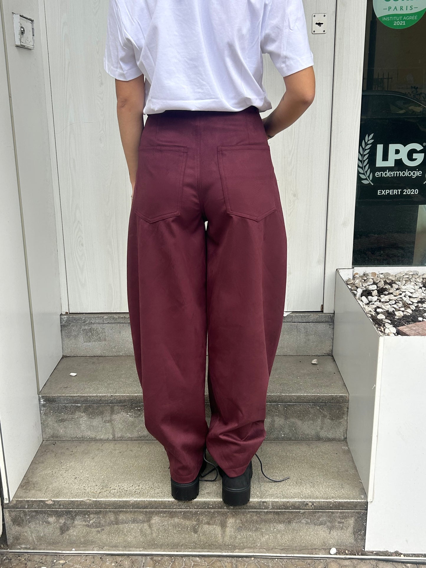 lumina panta baloon suede