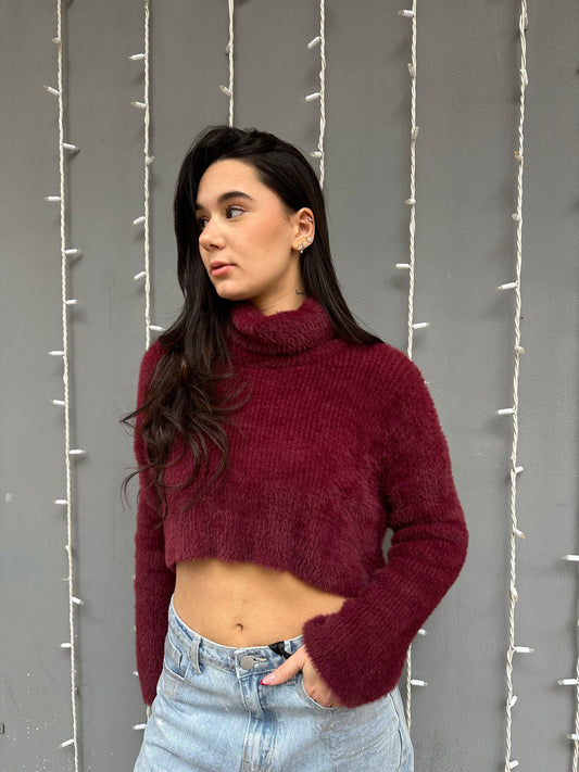 isabel pull crop ciniglia pelo