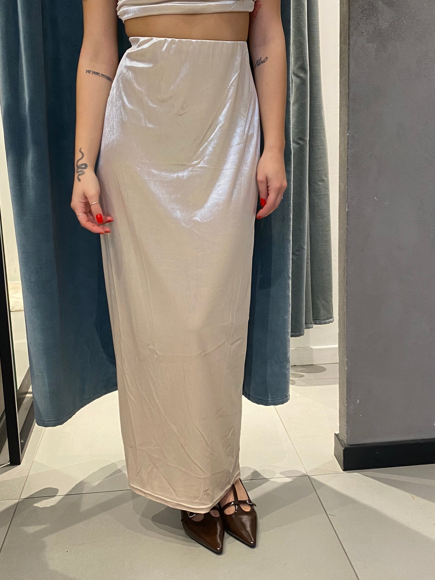 glamorous longuette spacco laminato