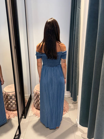 vicbee long dress denim