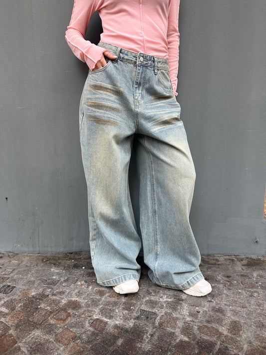 glitter denim sabbiato