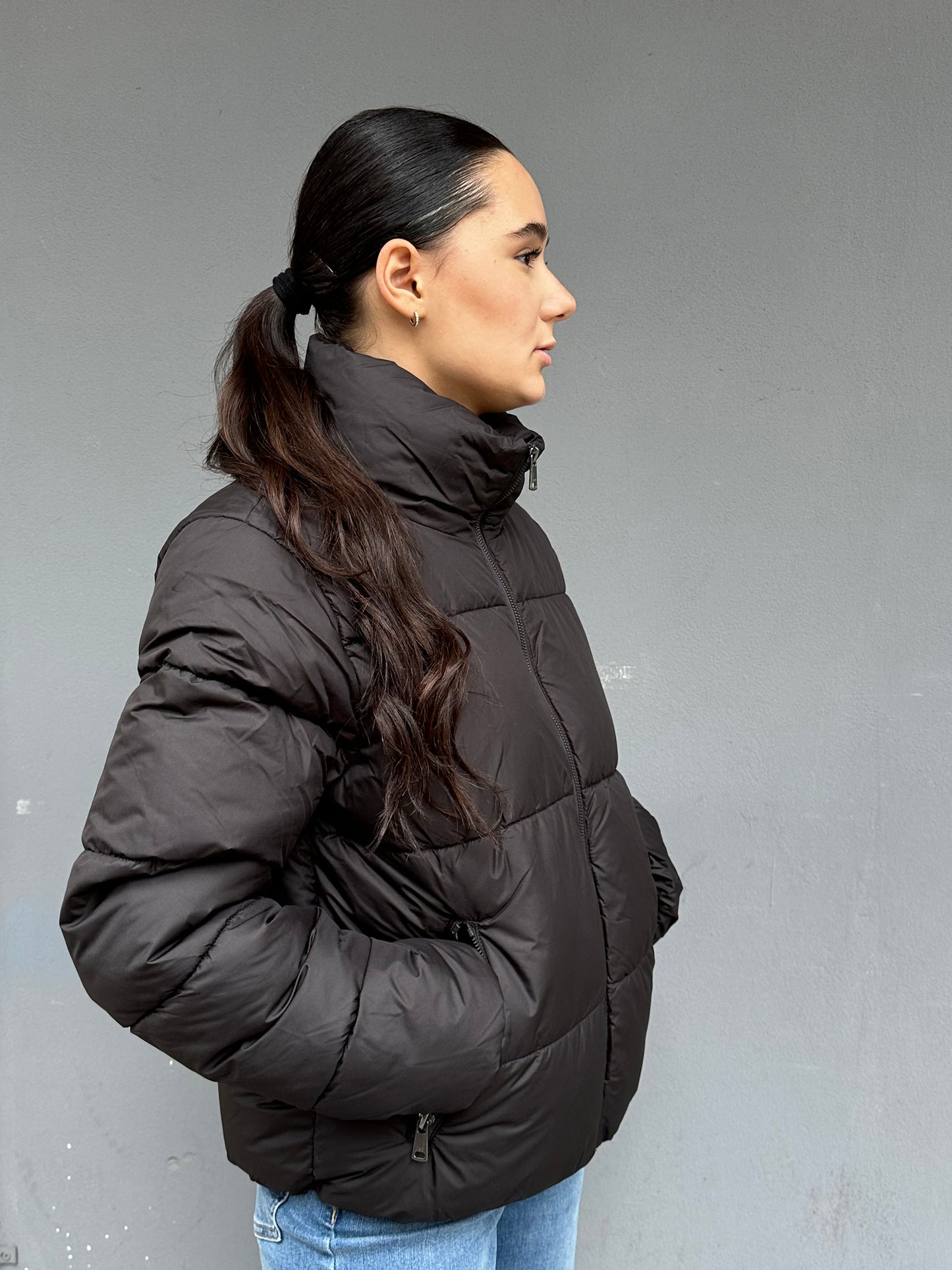 only puffer jacket tasche