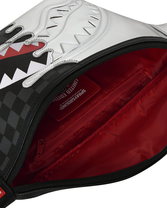 sprayground silver side drip black