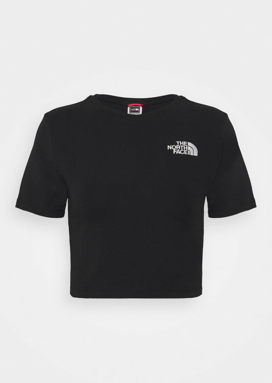 tnf w essential cropped slim tee