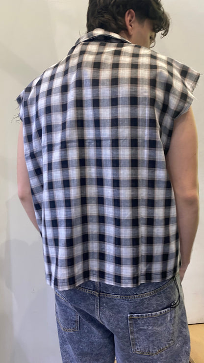 duca camicia smanicata quadri