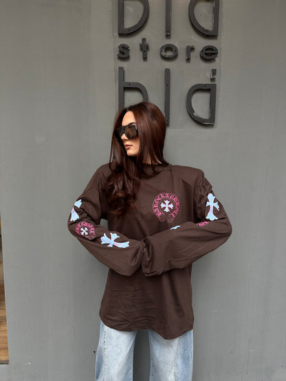 barock t-shirt m/m logo fronte