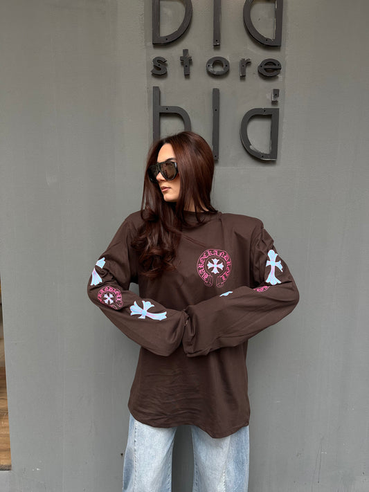 barock t-shirt m/m logo fronte