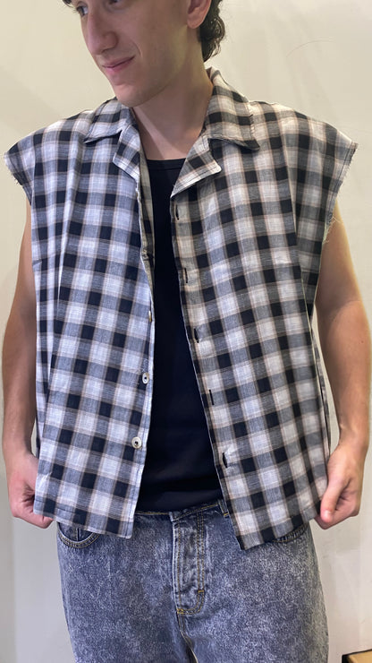 duca camicia smanicata quadri
