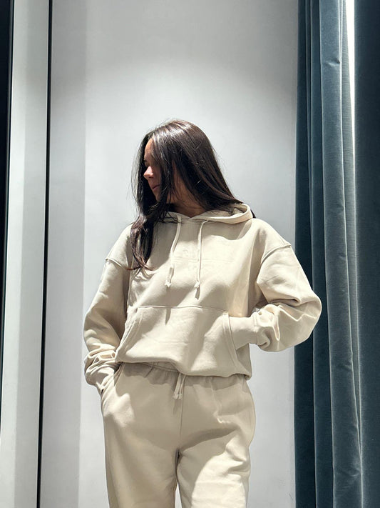 only felpa basic cappuccio