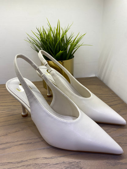 gold sling back tomaia alta