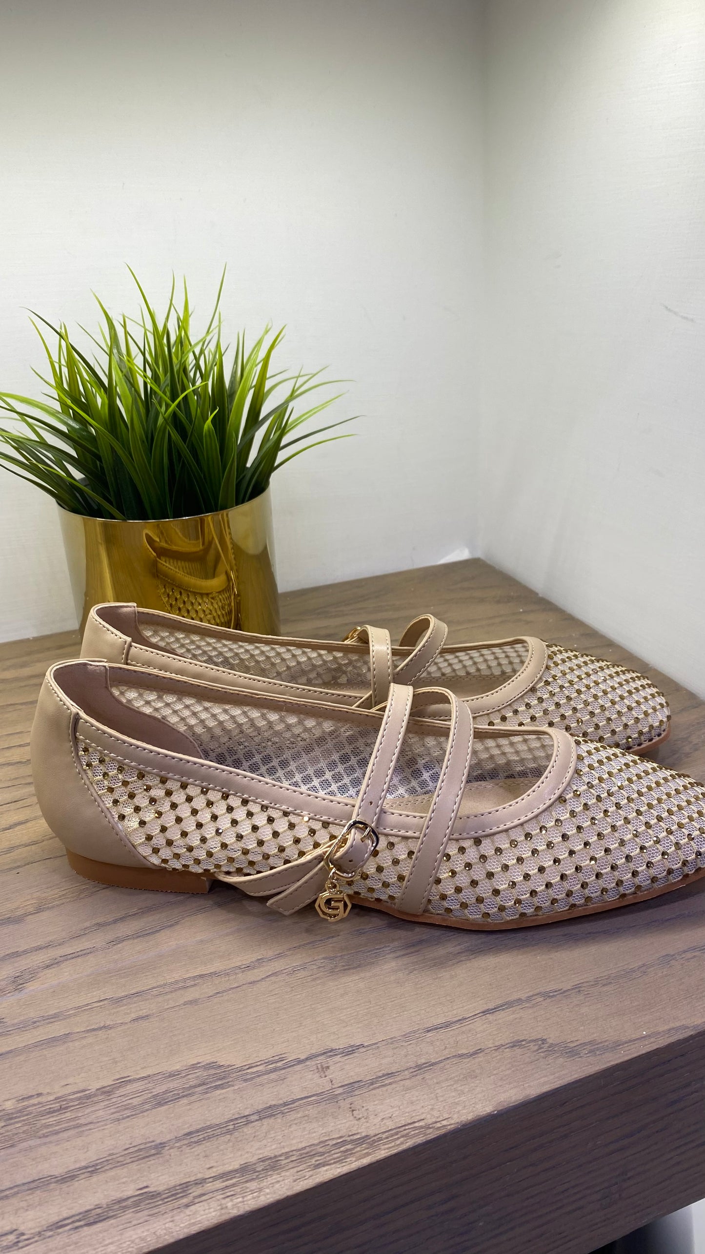 gold ballerina strass