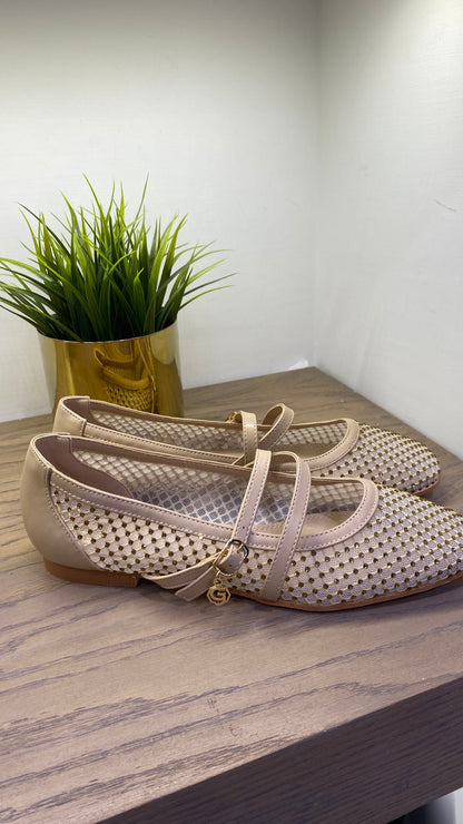 gold ballerina strass
