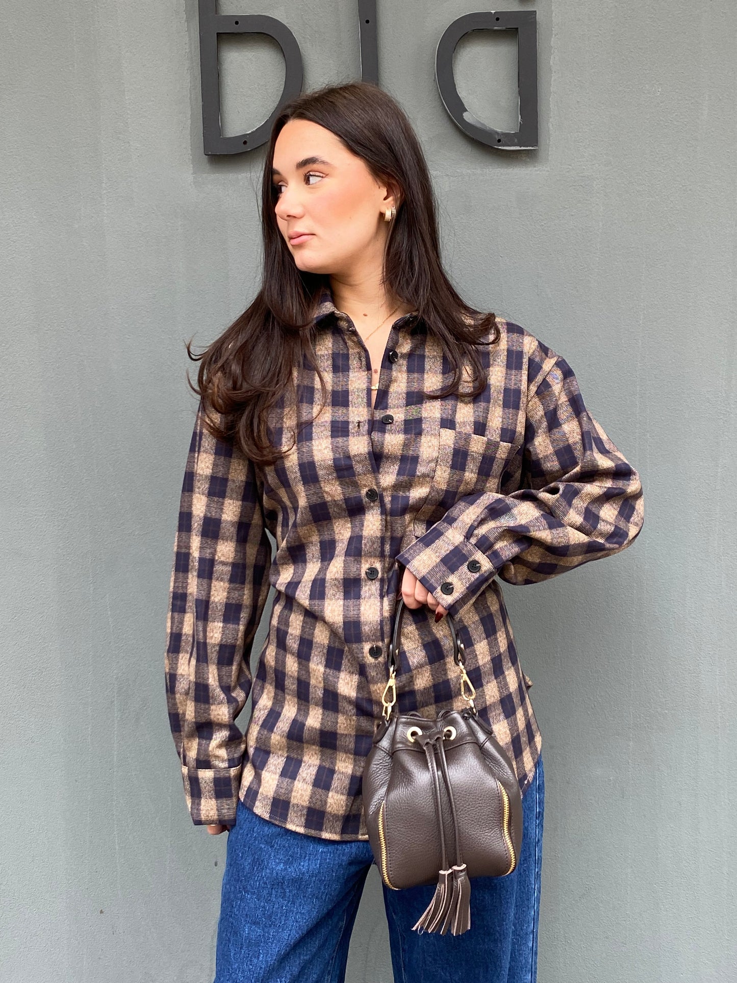 lumina camicia check ciappa retro