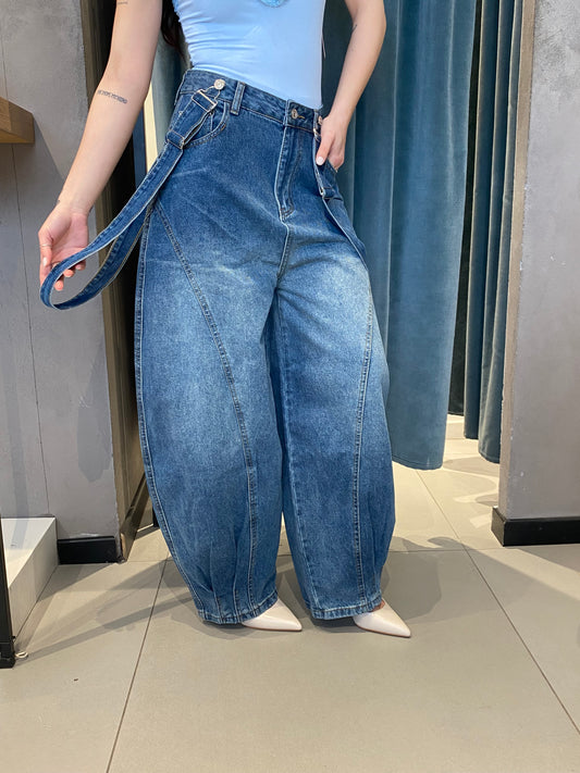 glitter denim salopette