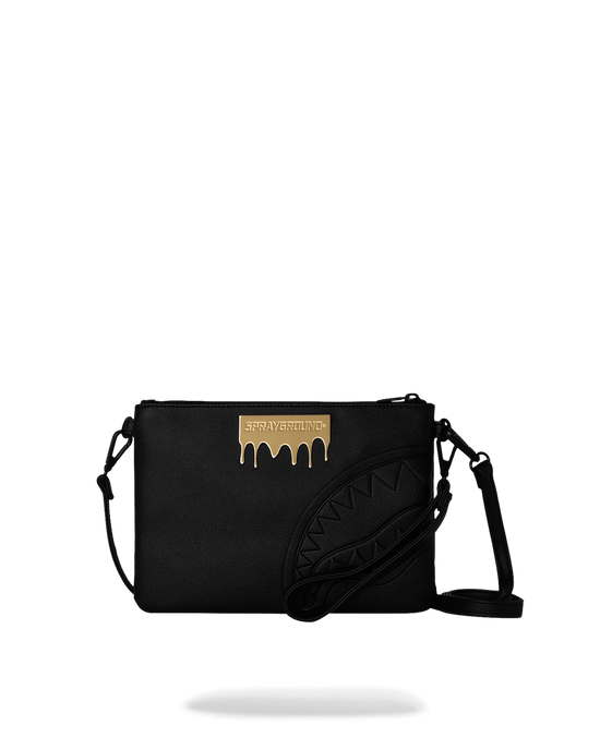 sprayground gold brick clutch