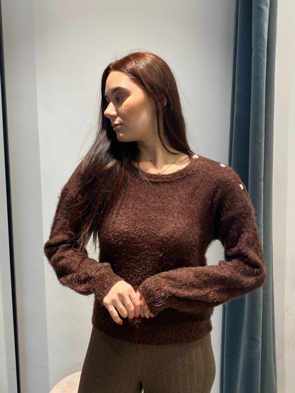 egg maglia pelo bottoni