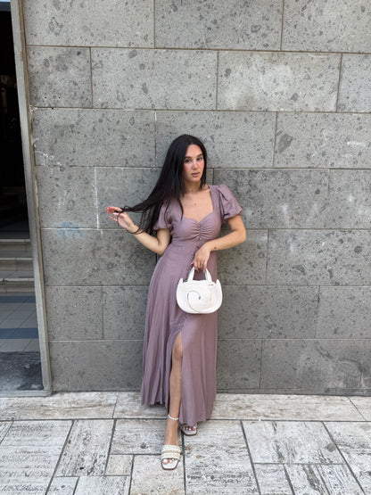 cor01 long dress manica sbuffo