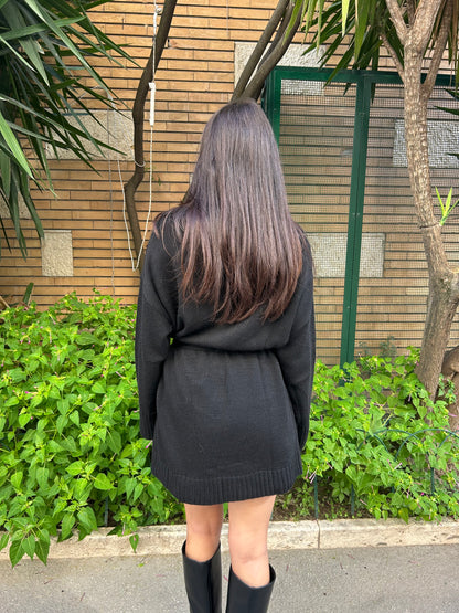 egg cardigan cintura e frange