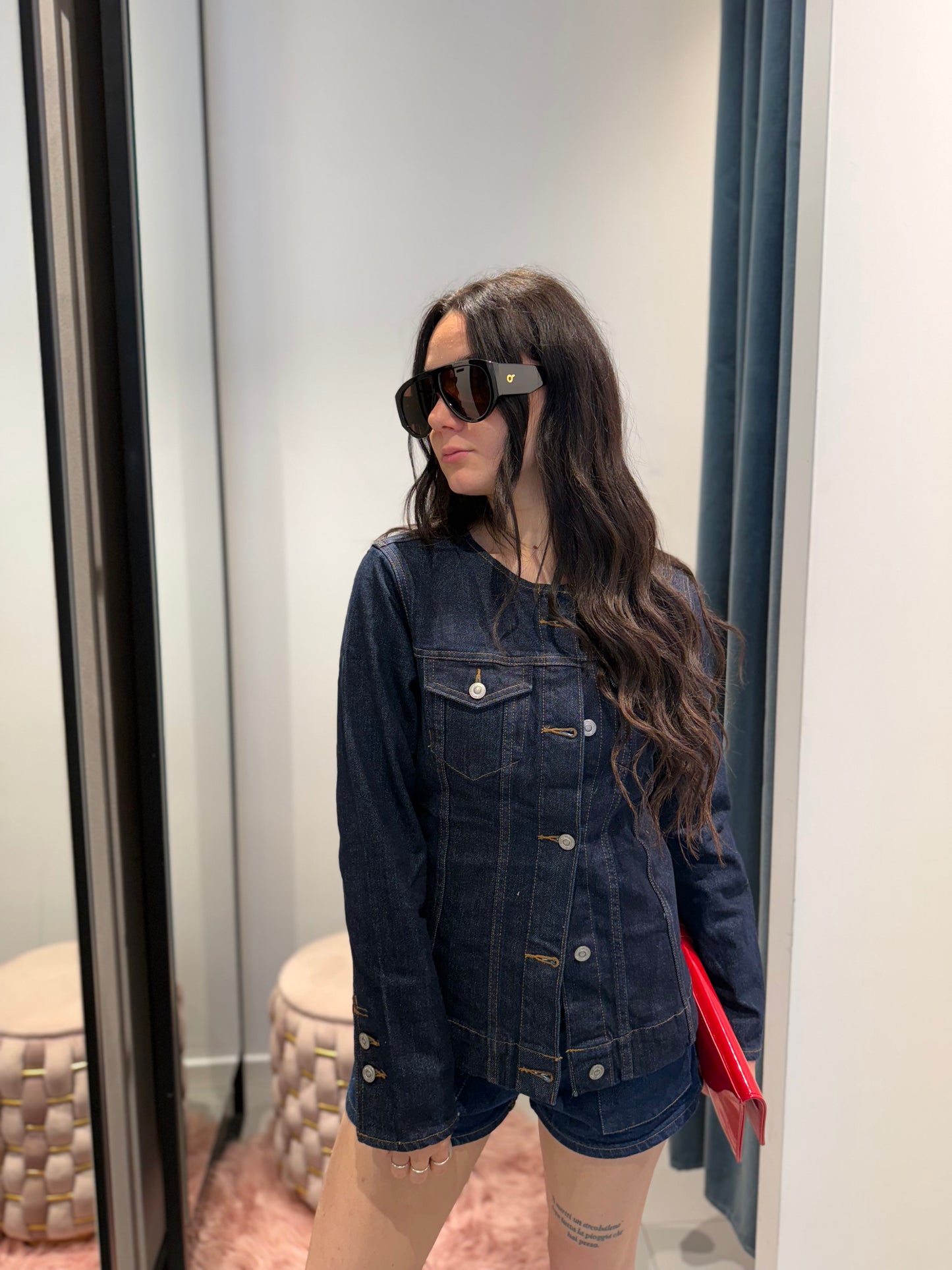 only giacca jeans avvitata