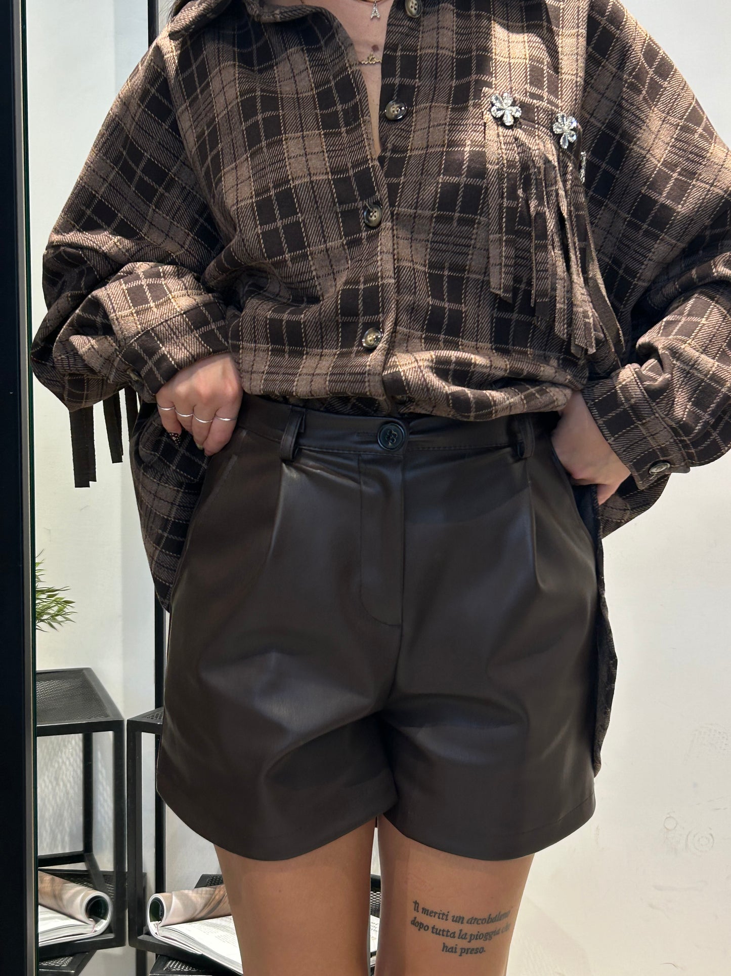 isabel bermuda ecopelle