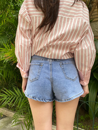 luna short denim nervetto