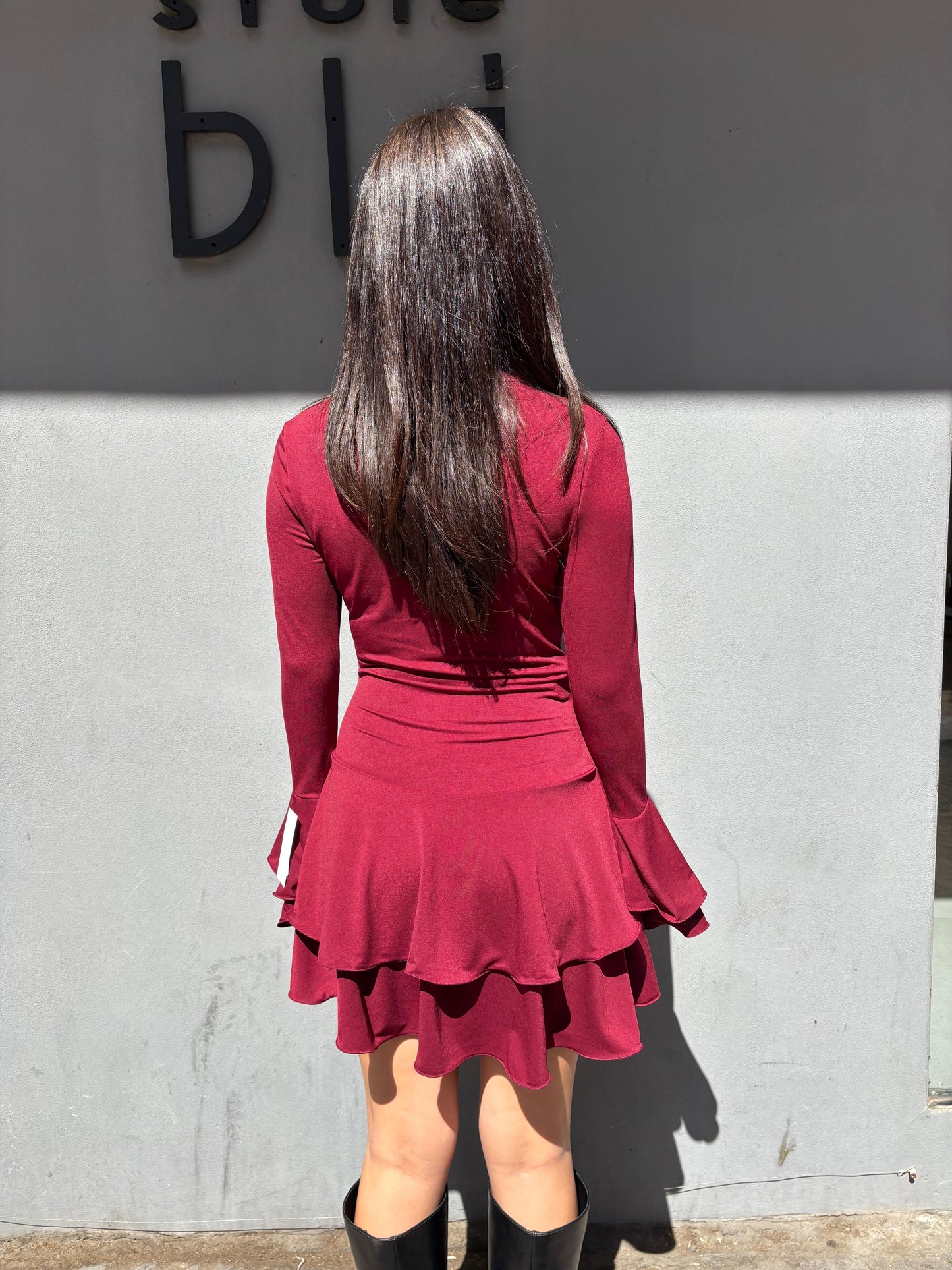 victor mini dress rouches