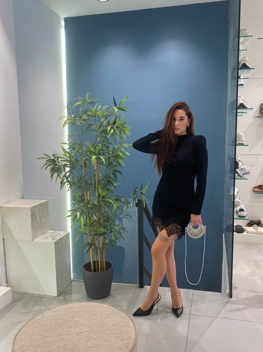 victor mini dress arriccio e pizzo