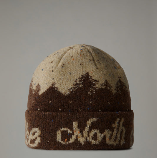 the north face cabin mountainscape beanie