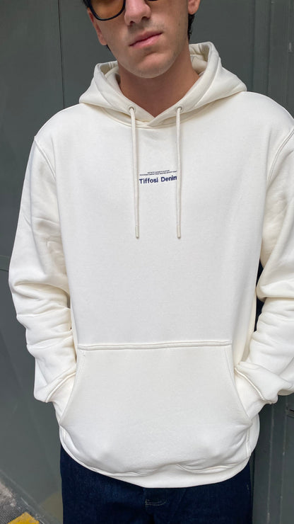 tiffosi felpa denim cappuccio