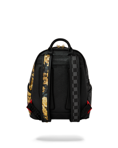 sprayground gold floral savage