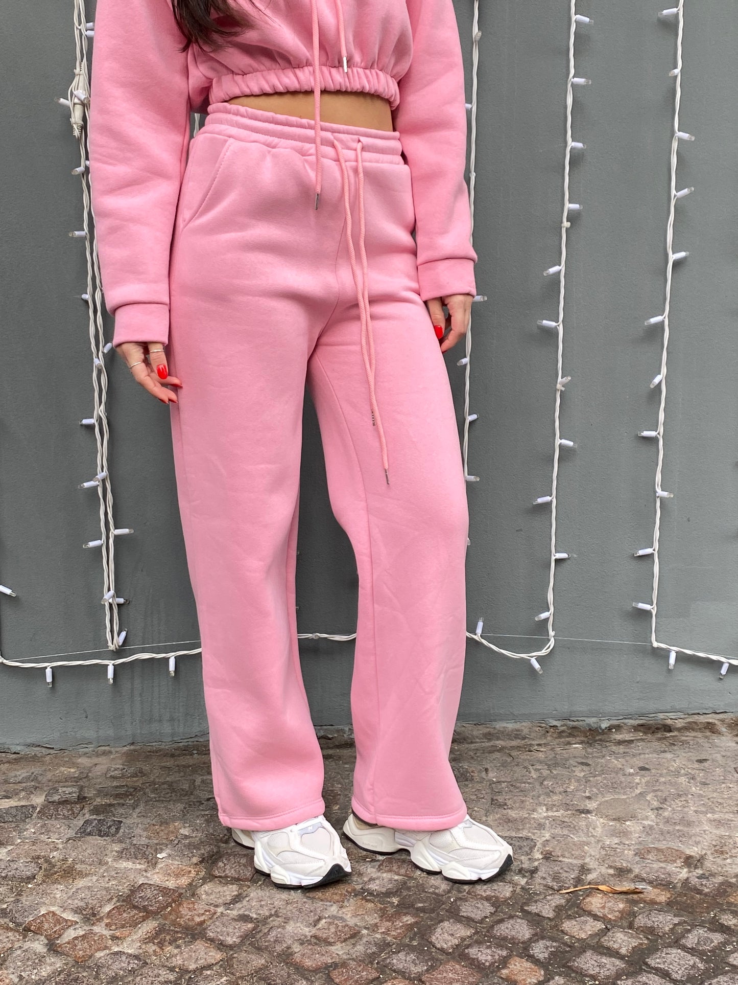 chic tuta felpa crop