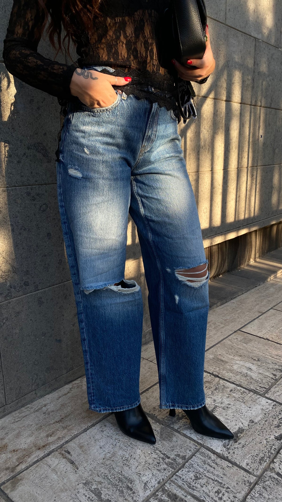 only jeans dettaglio pizzo