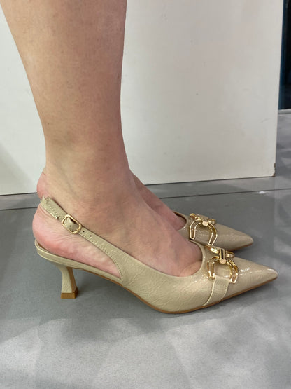 gold sling back accessorio