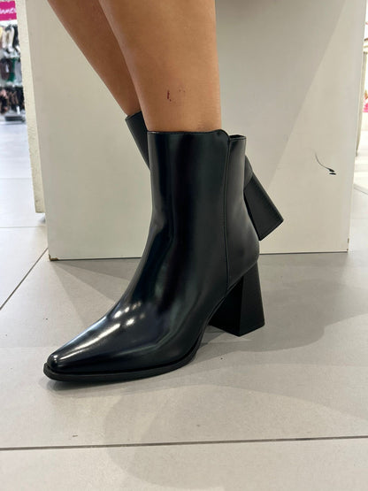 gold tronchetto tacco quadrato