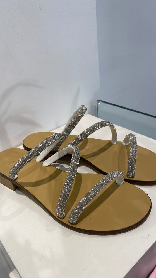 giovi sandalo scalzato strass