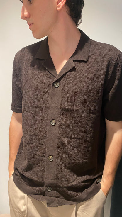 only&sons maglia traforata bottoni