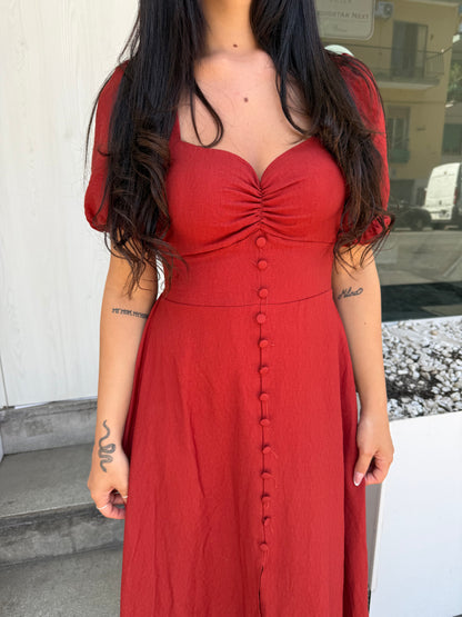 cor01 long dress manica sbuffo