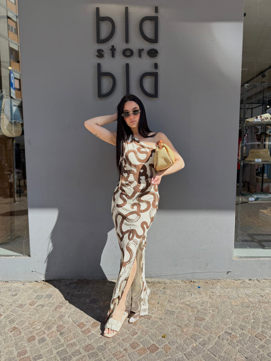 glamorous longdress cut out spacco